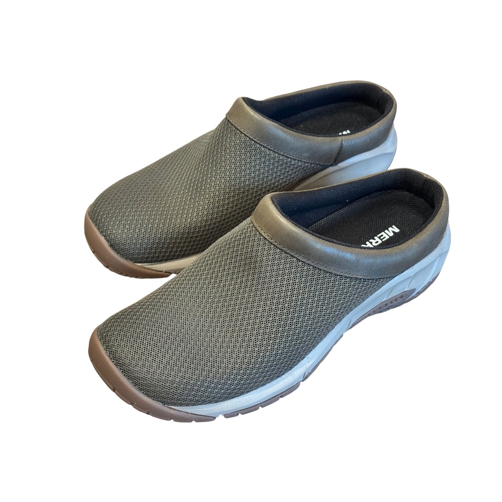 Merrell Encore Breeze 4 Olive Green Mesh Slip On Clogs Women's 7.5 Comfort